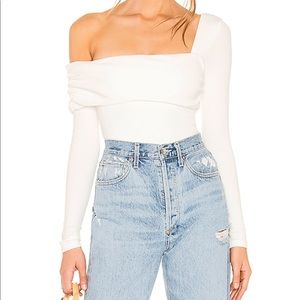 Privacy Please Florence Bodysuit in White